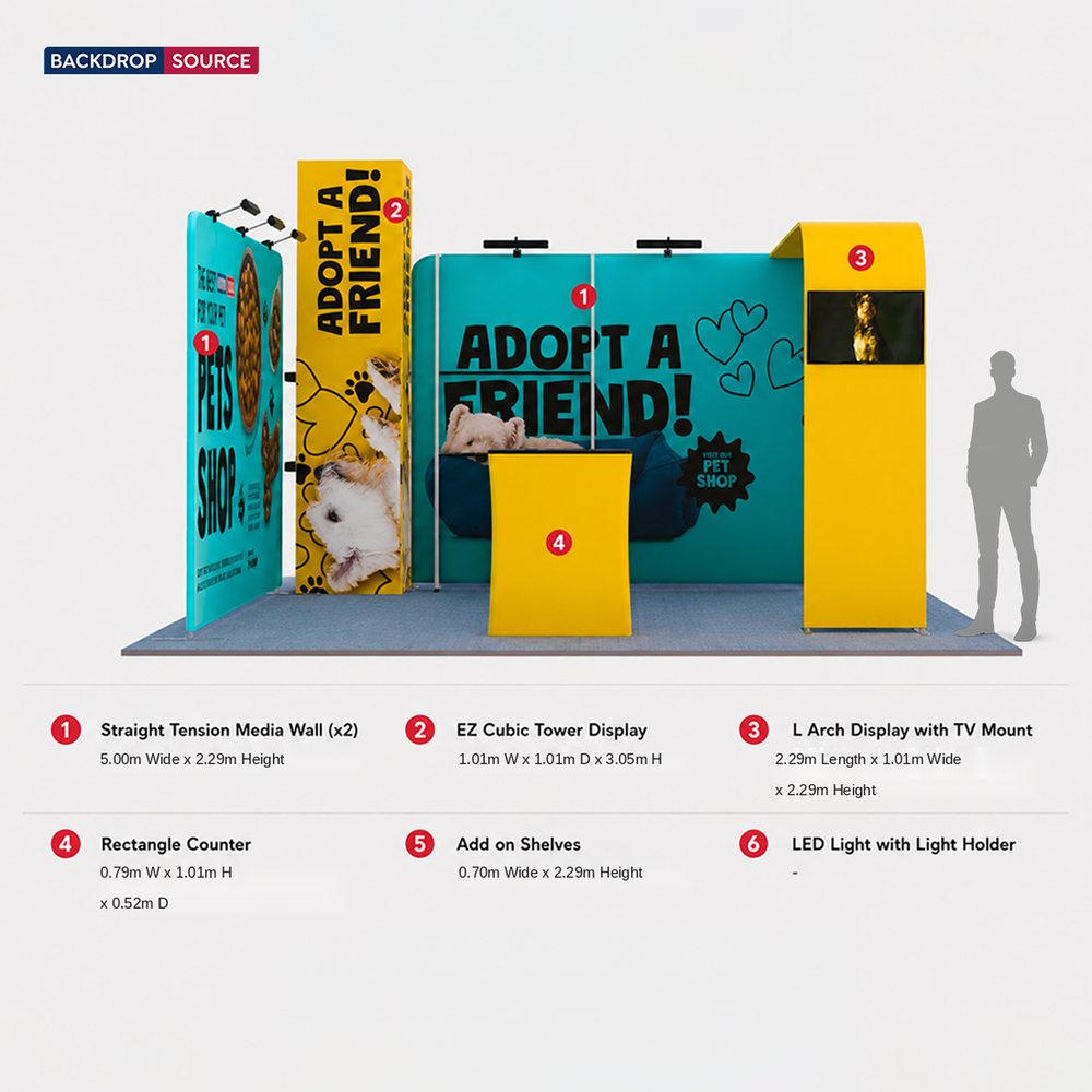 Modular Booth Kits 6m x 6m - Model 01