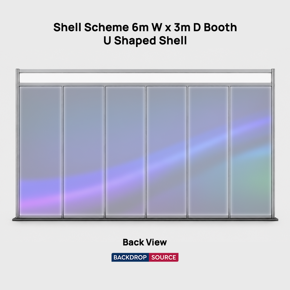 Shell scheme Exhibition Graphics for 6m Wide x 3m Depth Booth