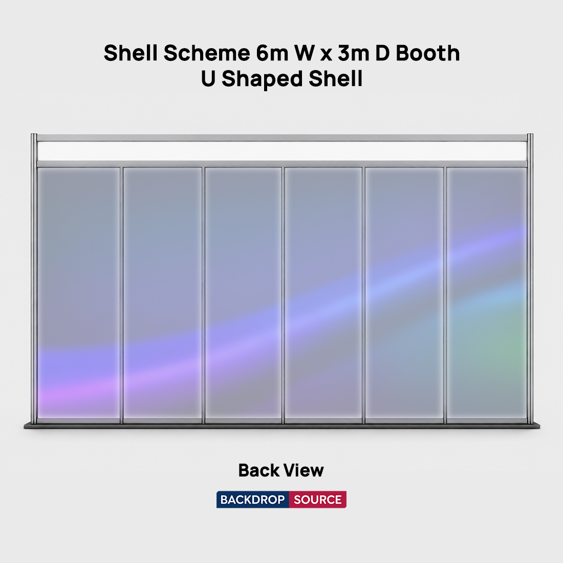 Shell scheme Exhibition Graphics for 6m Wide x 3m Depth Booth