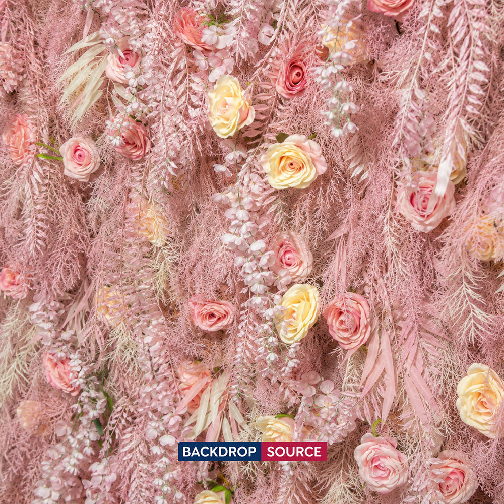 Artificial Floral Event Wall Backdrop – Style 71