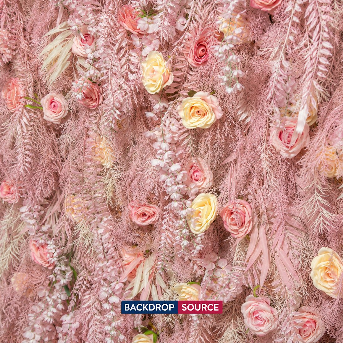 Artificial Floral Event Wall Backdrop – Style 71