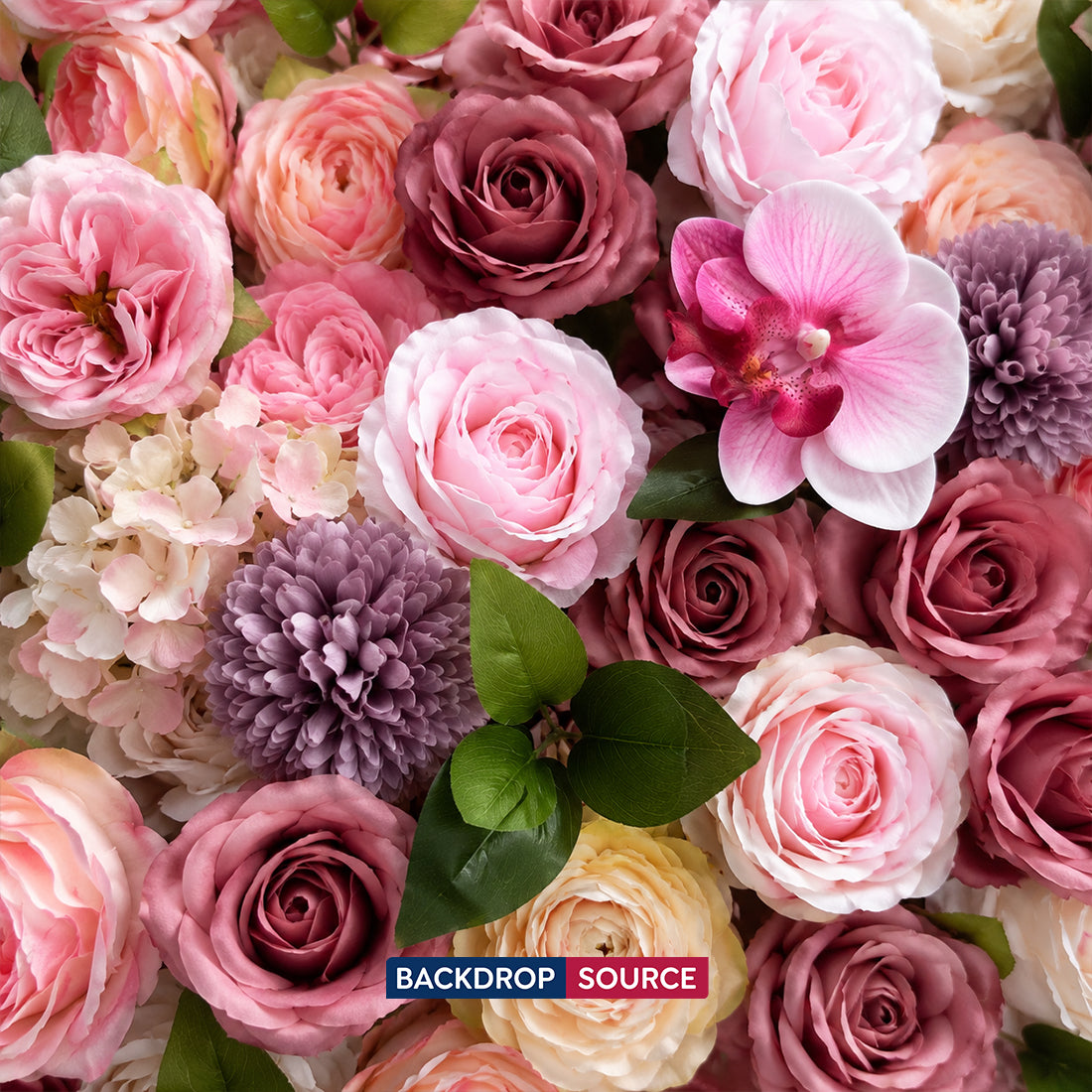 Artificial Floral Event Wall Backdrop – Style 75
