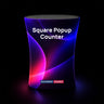 Backlit Fabric Square Pop Up Counter