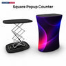 Backlit Fabric Square Pop Up Counter