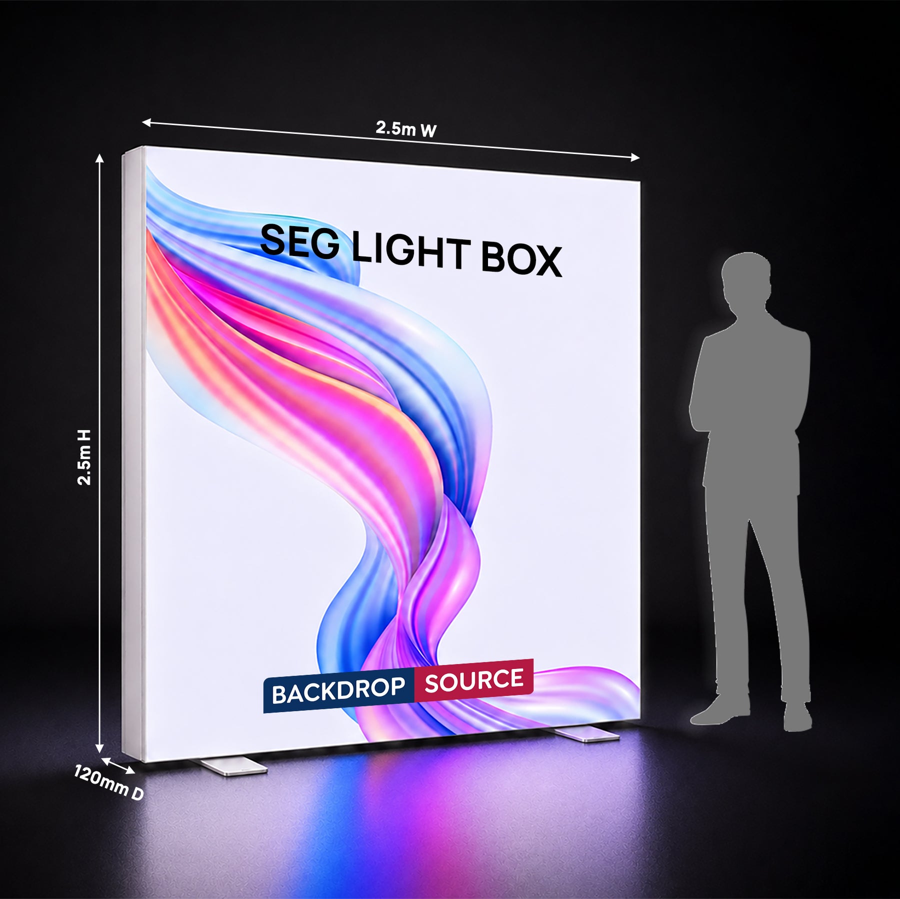 Backlit SEG Fabric Display Frame - 120mm Depth Aluminum Profile
