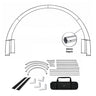 C Shape Tension Fabric Arch with Shelves