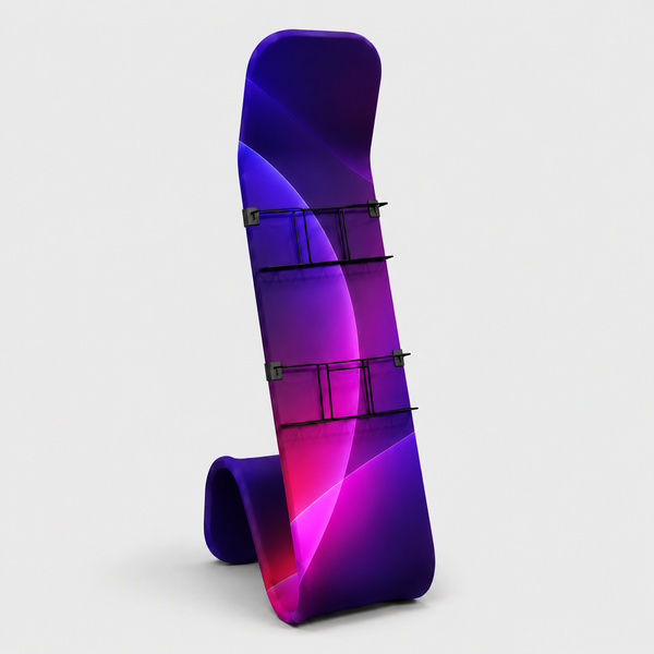 Modern S-Shaped Brochure Stand