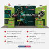 Portable Exhibit Display 6m x 3m - Model 6