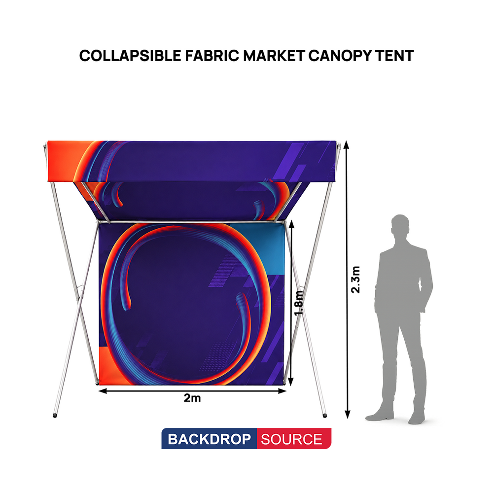 Collapsible Fabric Market Canopy Tent