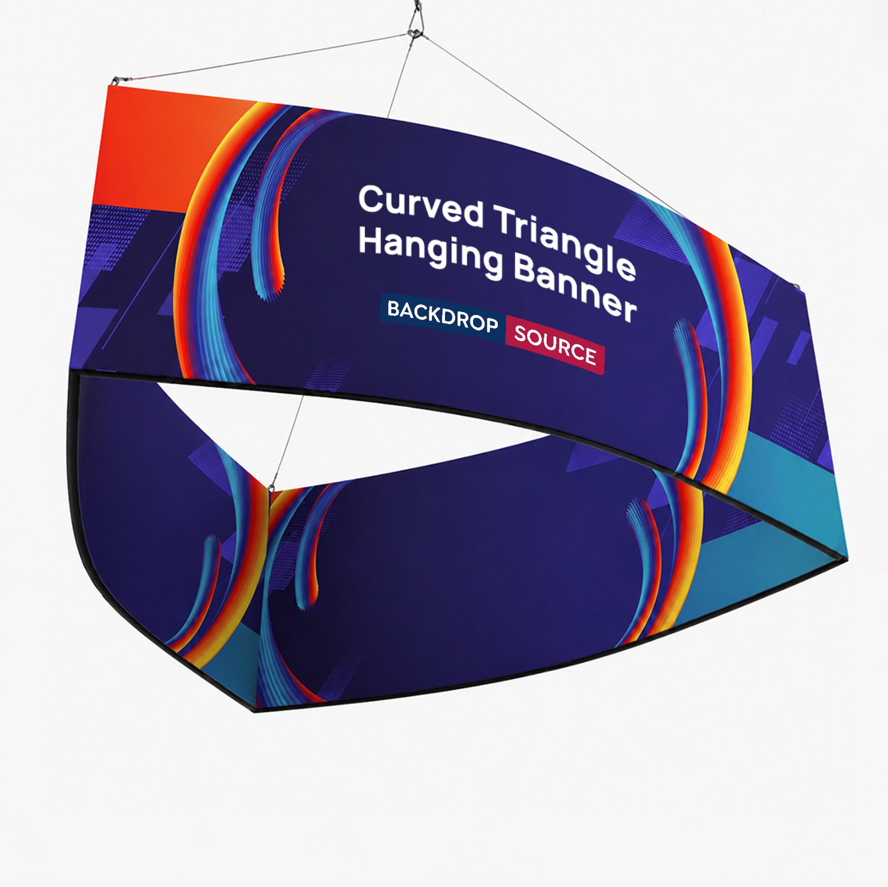 Curved Triangle Hanging Banner