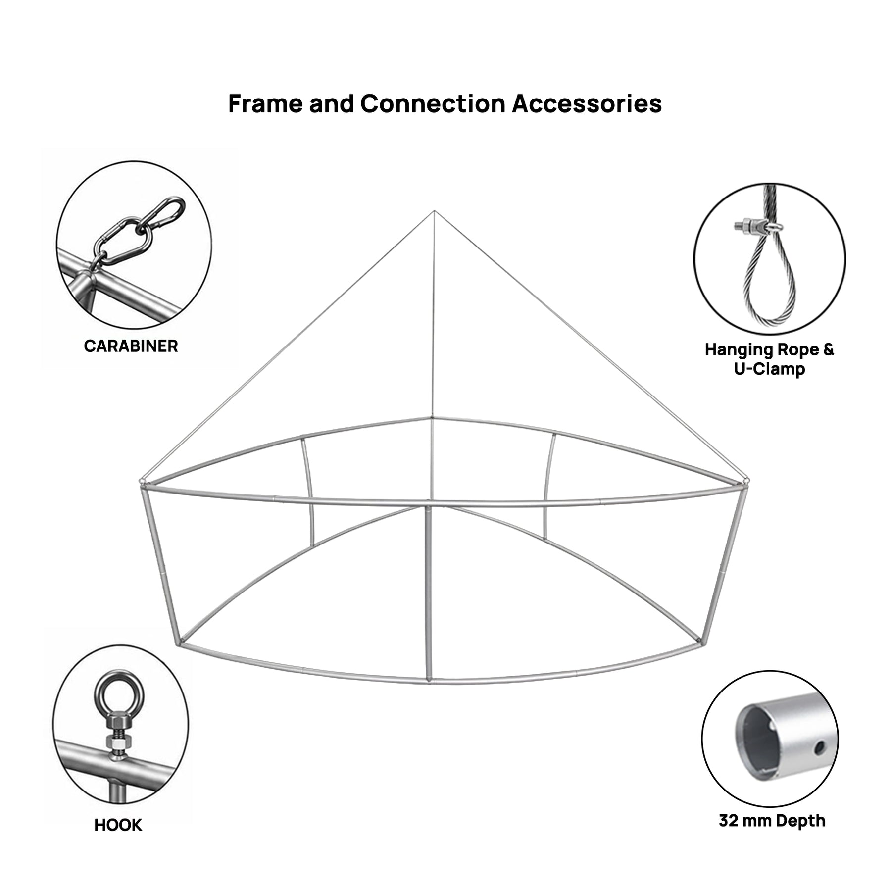 Curved Triangle Hanging Banner