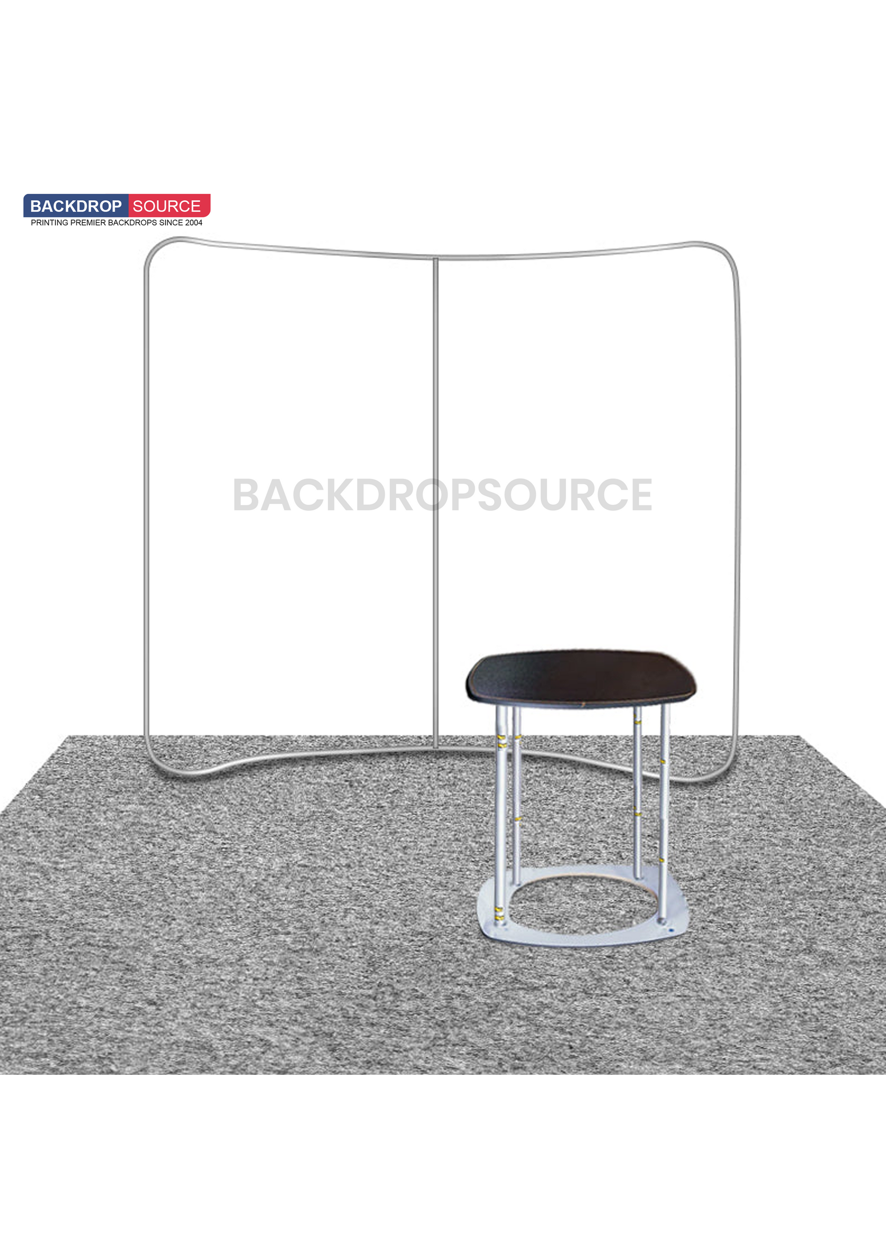 3m x 3m Curved Exhibit Pro 3-in-1 Display Kit with Illume Lights