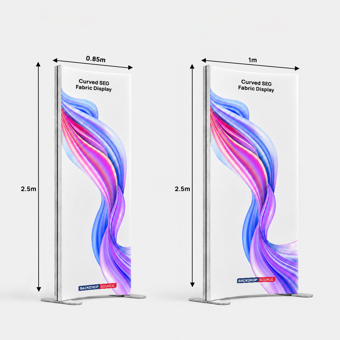 Non-Backlit Curved SEG Fabric Display
