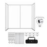 Custom Printed 3 Sided Photo Booth Enclosure