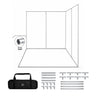Custom Printed Trade Show Corner Booth (2 Walls)