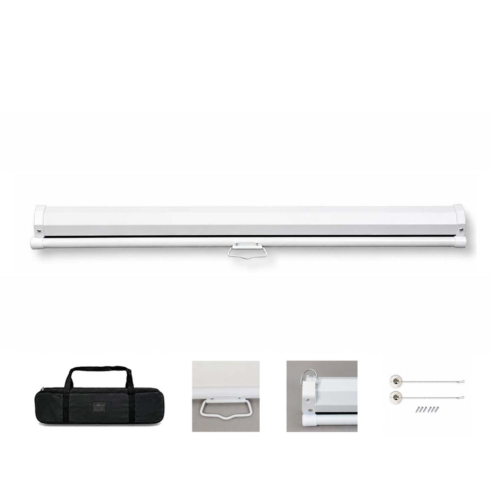 Custom Retractable Fabric Wall Hanging Backdrop with Clamps