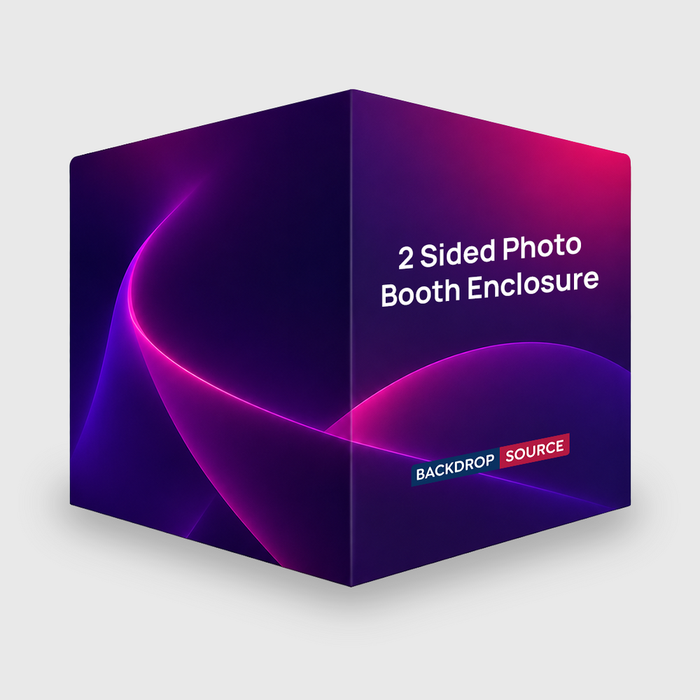 Custom Printed 2 Sided Photo booth Enclosure