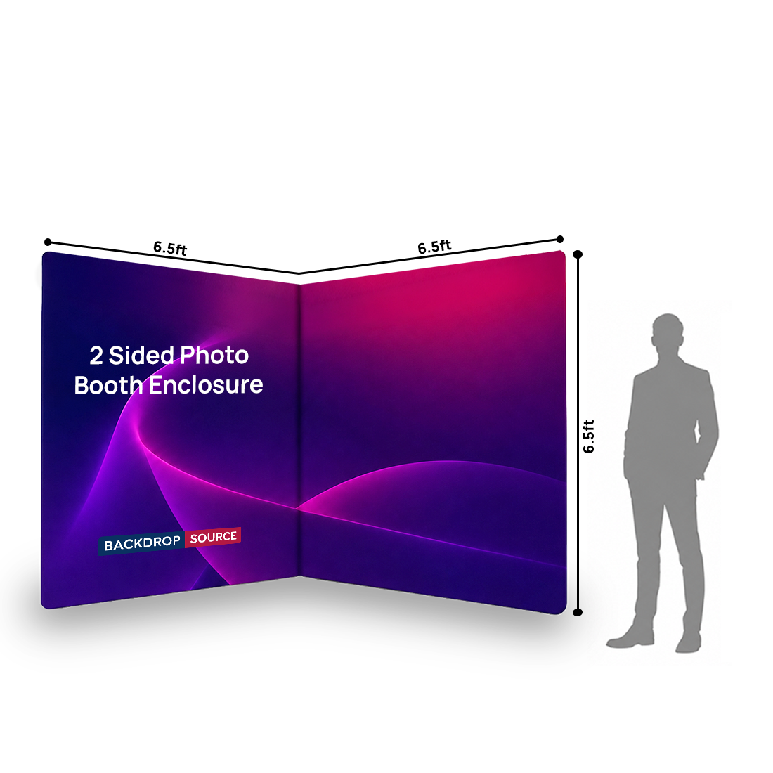 Custom Printed 2 Sided Photo booth Enclosure