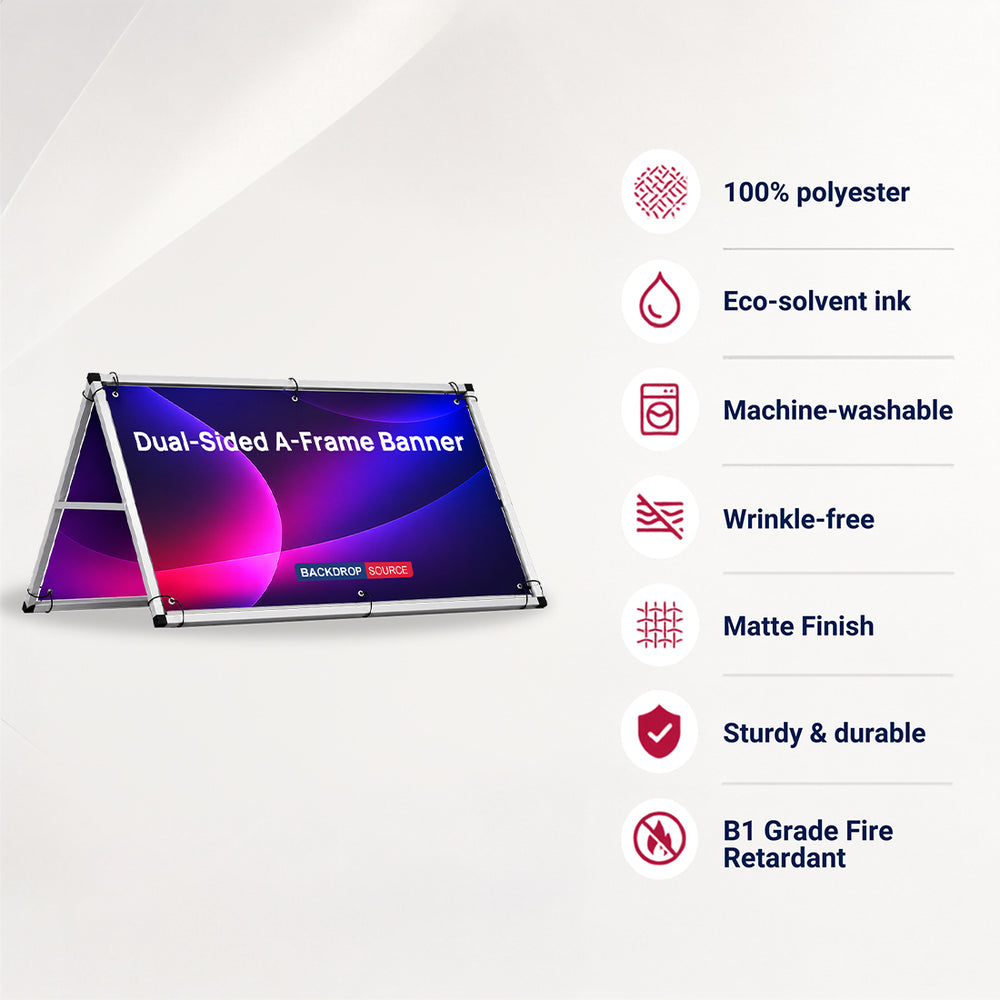 Dual-Sided A-Frame Banner