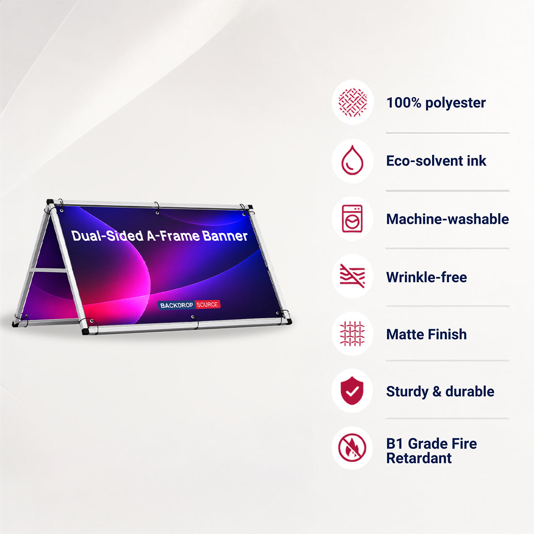 Dual-Sided A-Frame Banner
