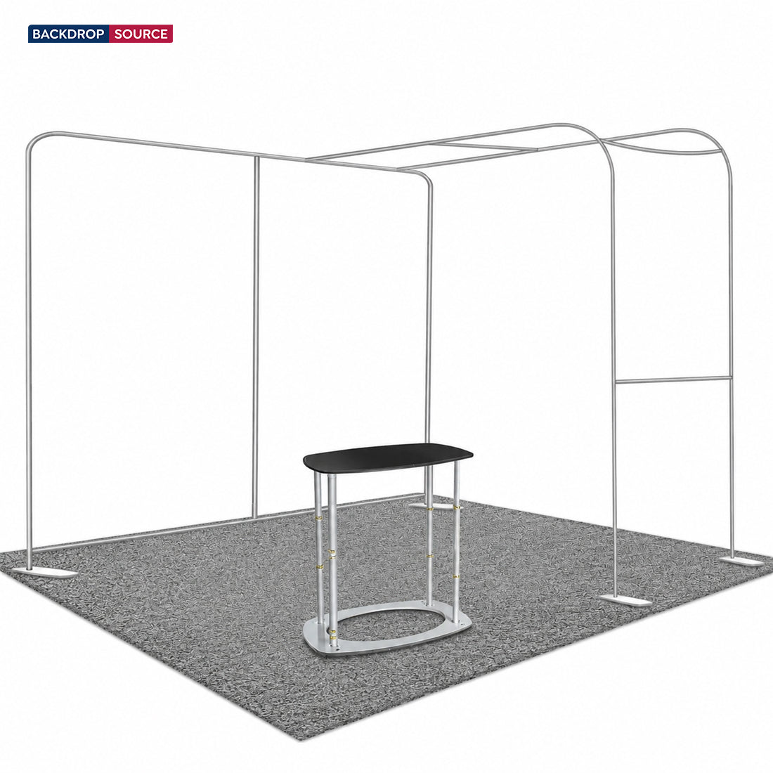 Economy L Arch TV Display Exhibition Kit for 3m Wide Booths