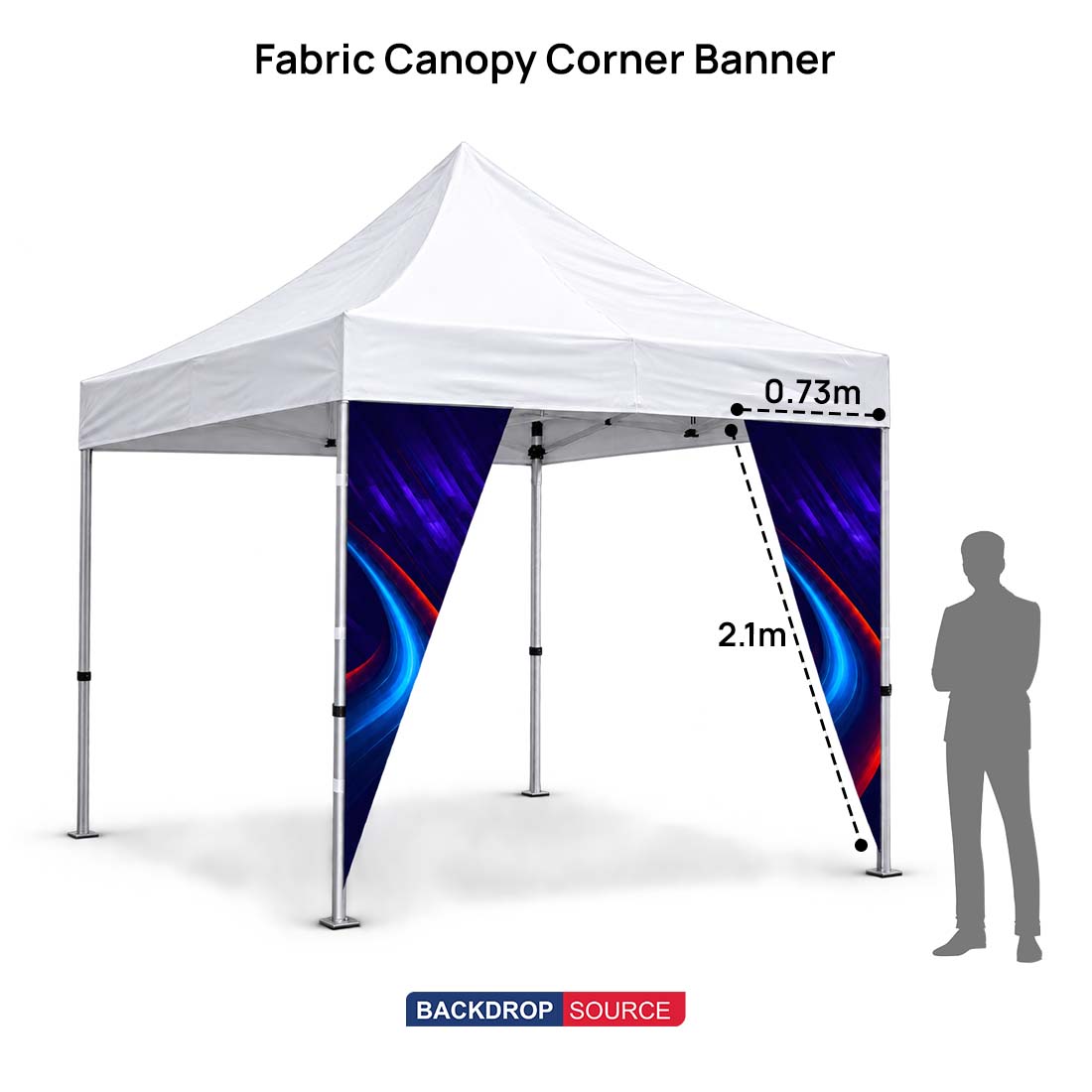 Fabric Canopy Corner Banner