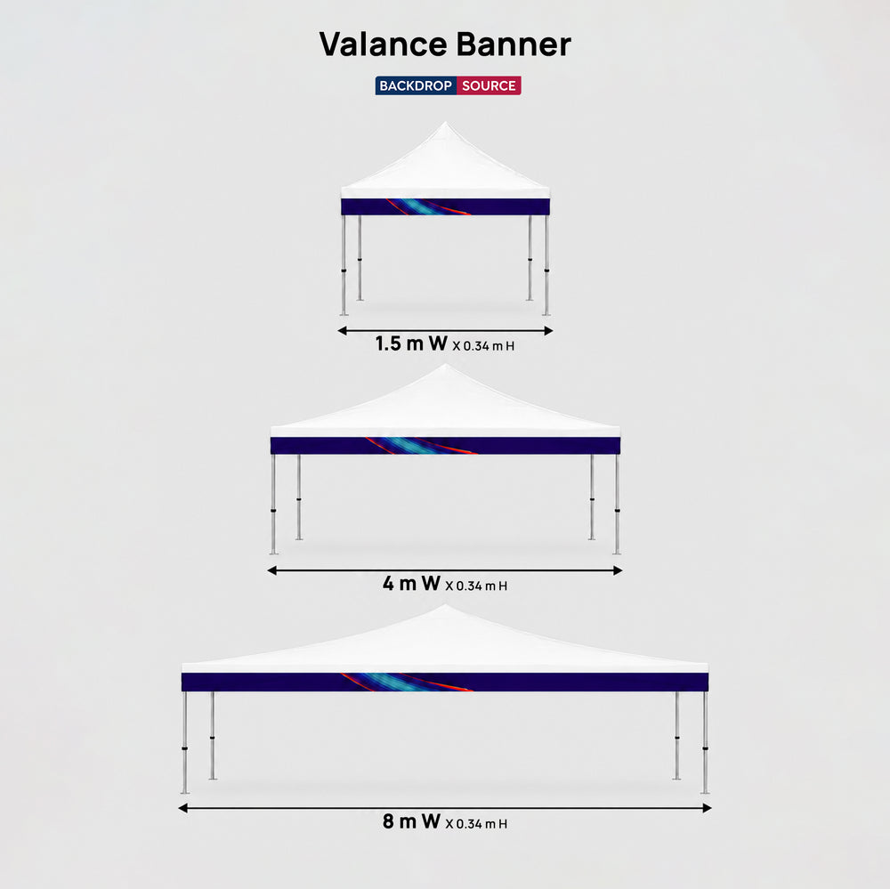 Fabric Canopy Tent Valance Banner Regular price