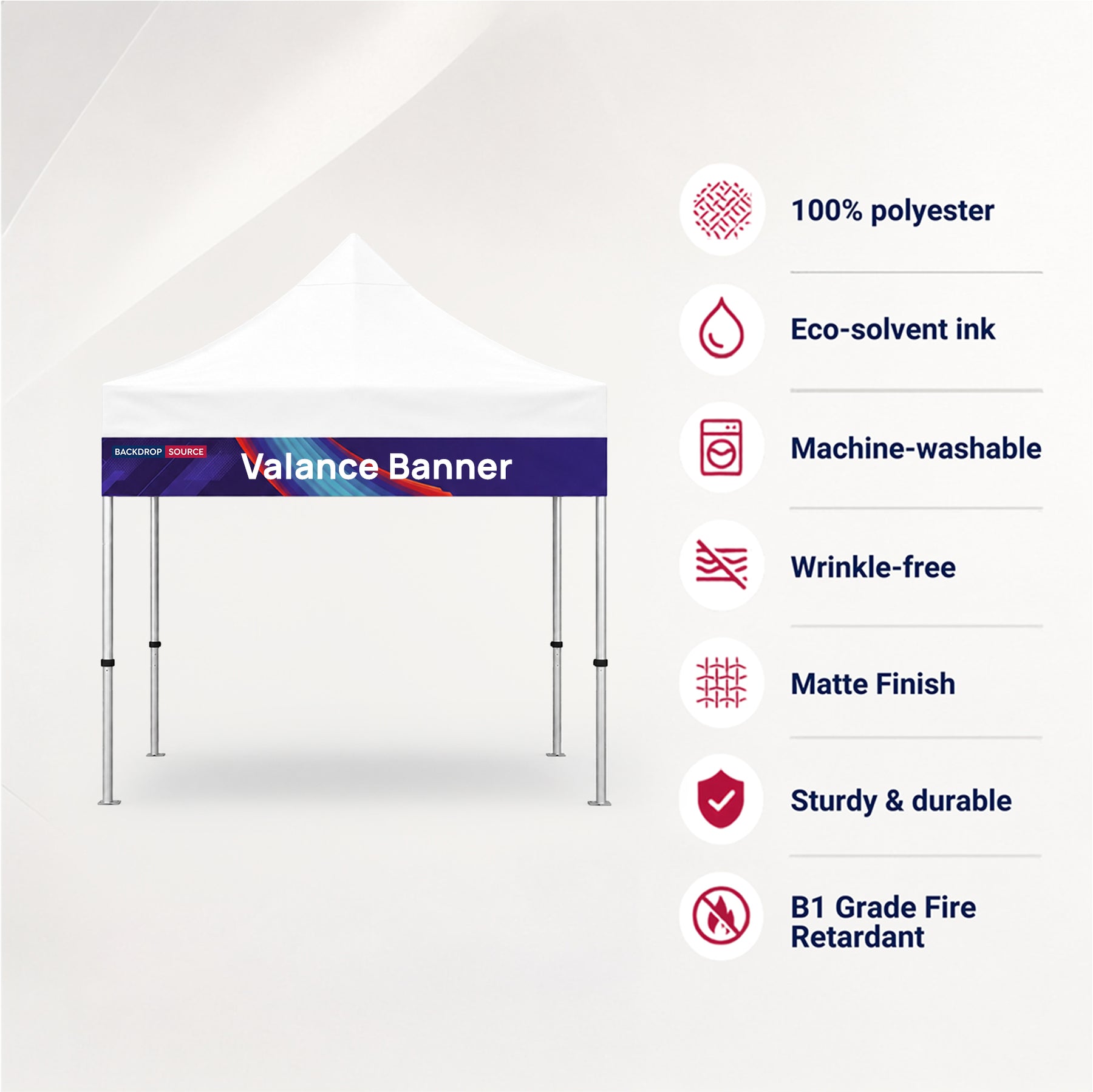 Fabric Canopy Tent Valance Banner Regular price