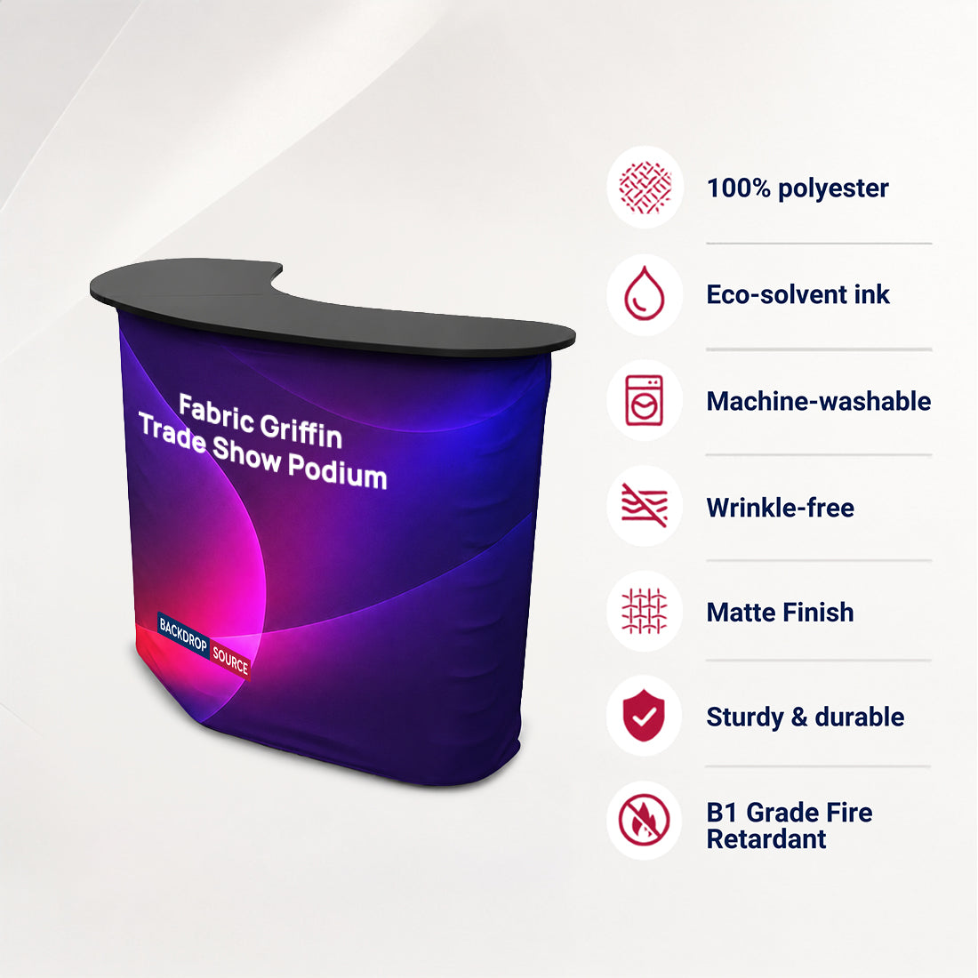 Fabric Griffin Trade Show Podium