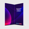 Fabric Magnetic Partition Display – 2 Panel