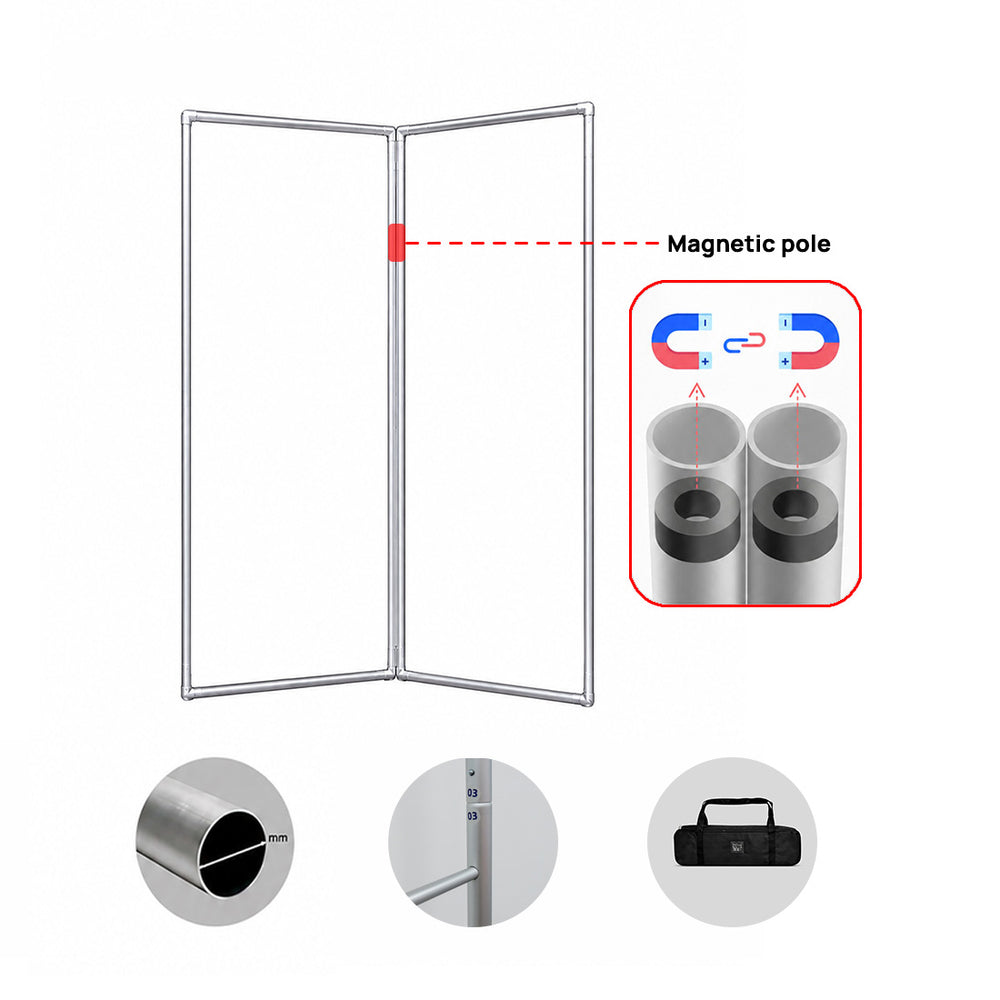 Fabric Magnetic Partition Display – 2 Panel