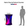 Fabric Pop Up Podium Counter