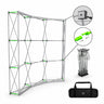 Fabric Popup Curved Backwall Kit with Clamping Lights