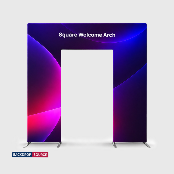 Fabric Square Welcome Arch Stand