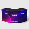 Fabric Trade Show Reception Desk – 1.5m Wide