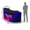 Fabric Trade Show Reception Desk – 1.5m Wide