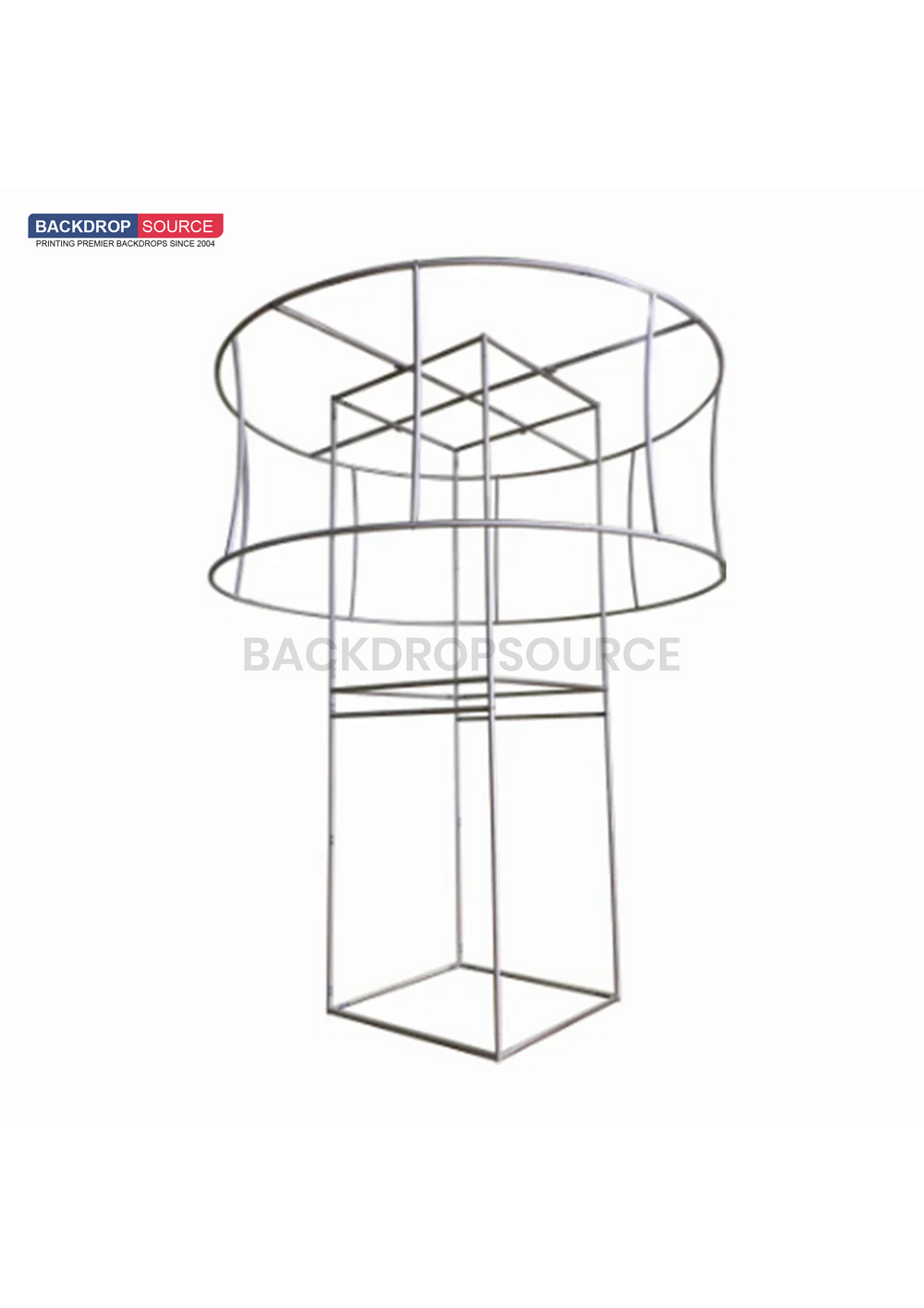 Fabric Tower Column Stand with Circle