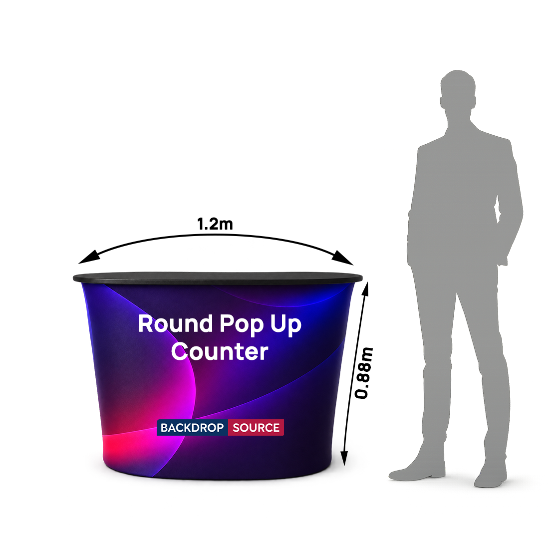 Fabric Velcro Pop Up Counter 2 x 2