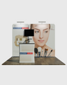 3x3m Straight Wall Booth Kit with Counter & TV Mount