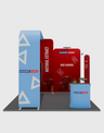 Portable Exhibit Display 3m x 3m - Model 15