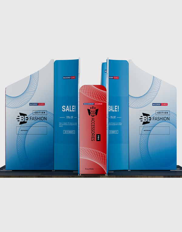Magnetic Fabric Booth Display - Model 4 (4m x 4m)