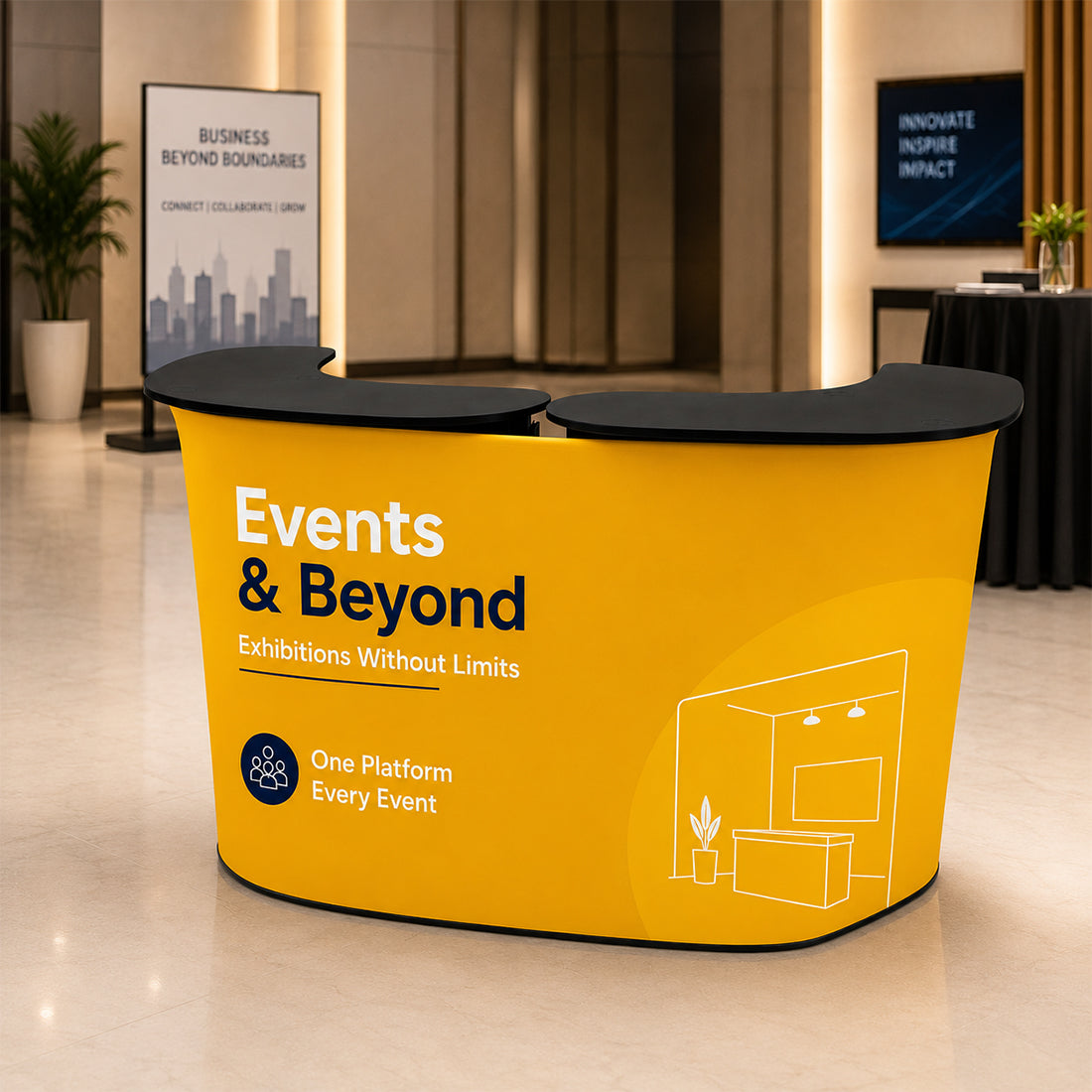 Griffin Fabric Modular Reception Stand