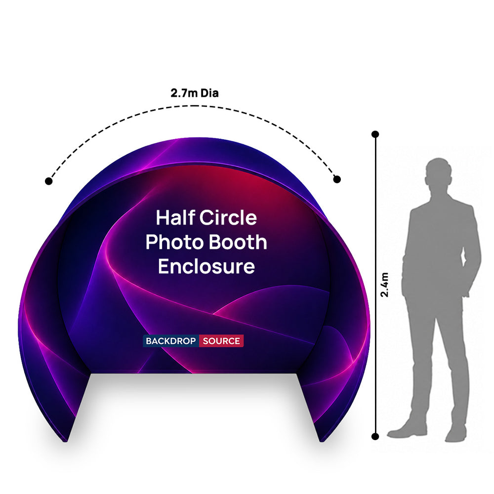 Half Circle Photo booth Enclosure