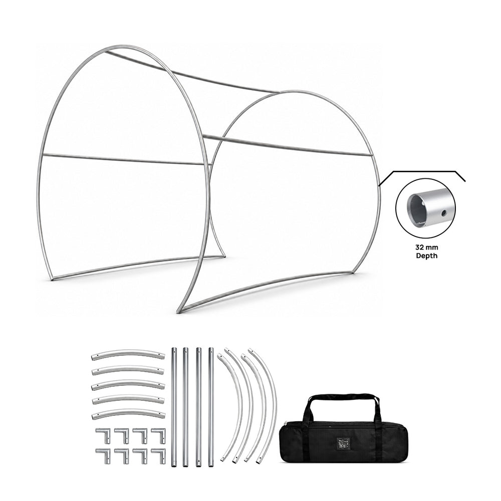 Half Circle Photo booth Enclosure