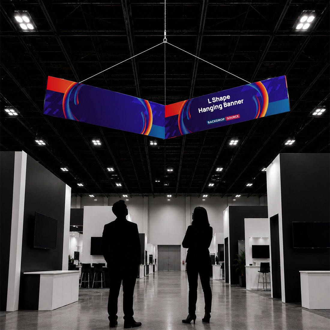 L Shape Hanging Banner