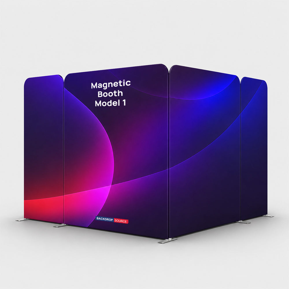 Magnetic Fabric Booth Display - Model 1 (3m x 3m)