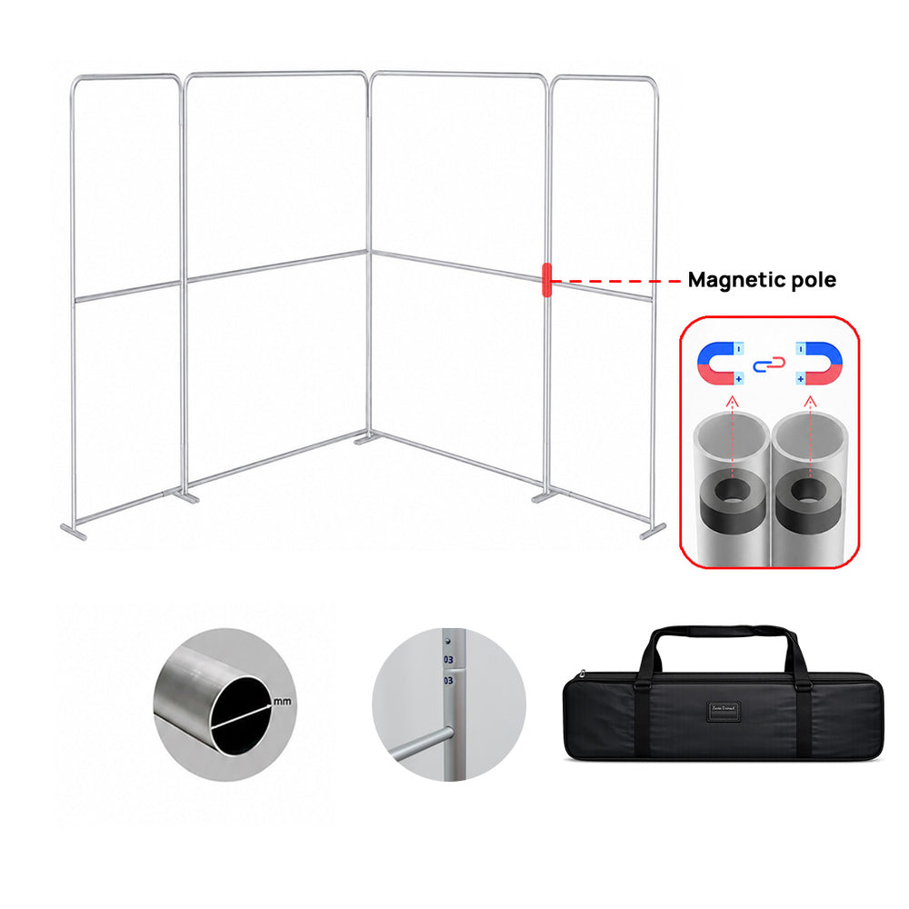 Magnetic Fabric Booth Display - Model 1 (3m x 3m)
