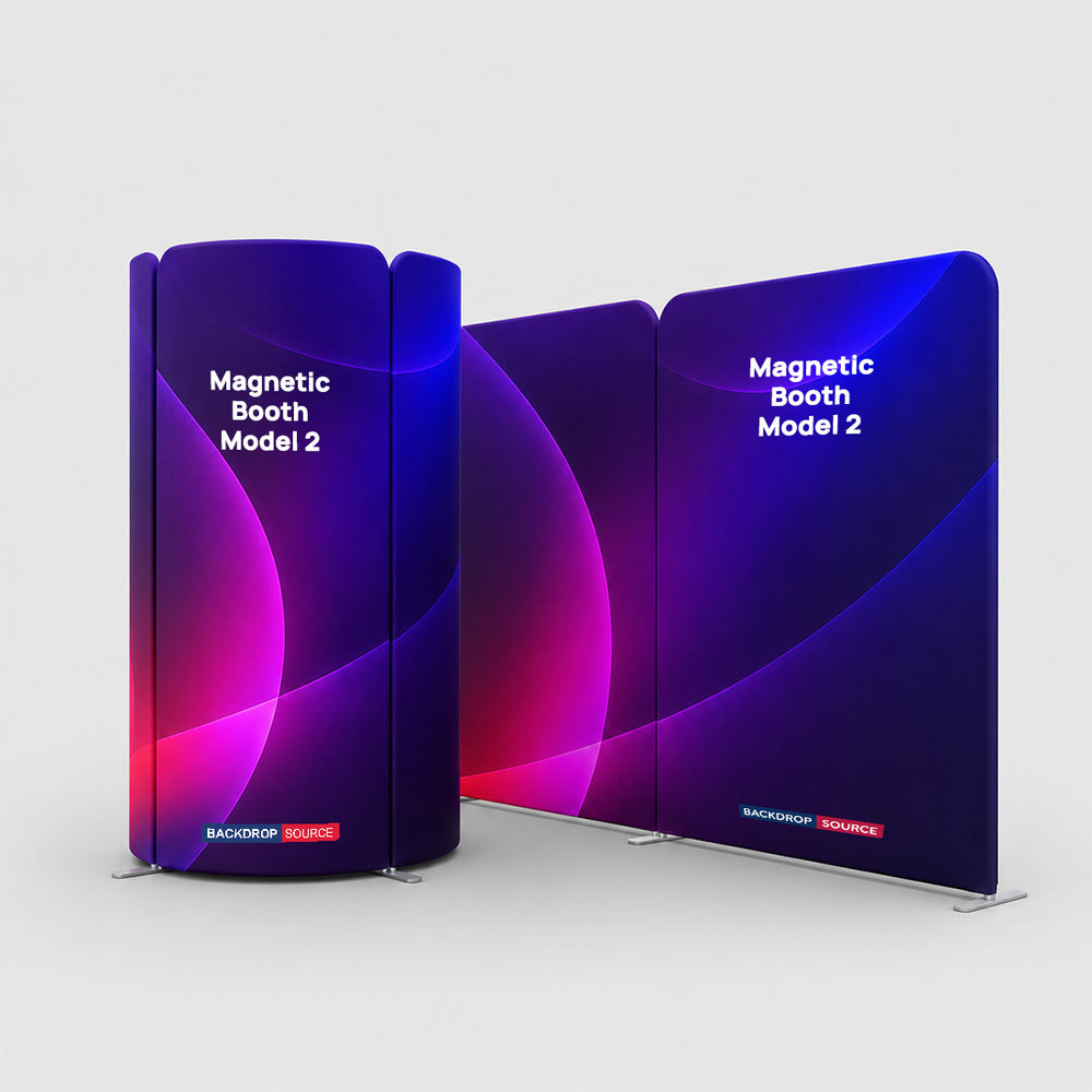 Magnetic Fabric Booth Display - Model 2 (4m x 3m)
