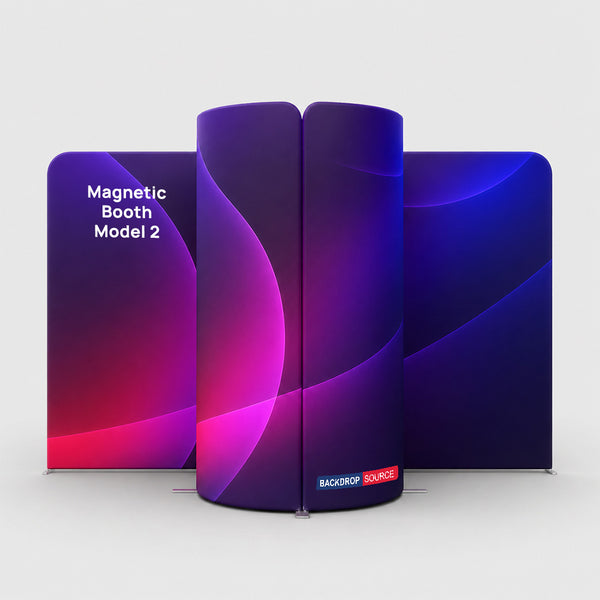 Magnetic Fabric Booth Display - Model 2 (4m x 3m)