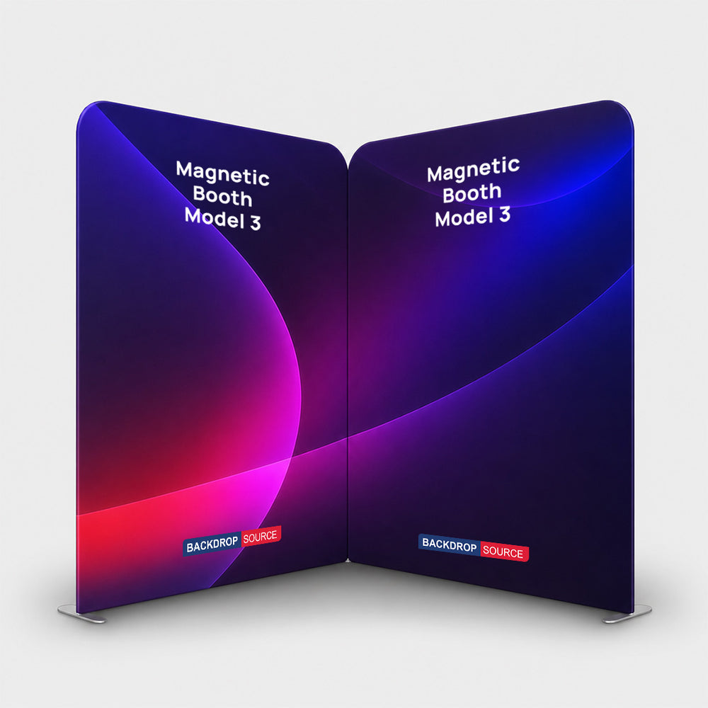 Magnetic Fabric Booth Display - Model 3 (4m x 4m)